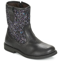 Chaussures Fille Boots Citrouille et Compagnie JUCKER Noir / Paillettes