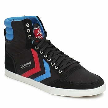 Schuhe Sneaker High hummel TEN STAR HIGH CANVAS Blau / Rot